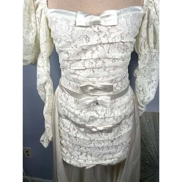 For Love And Lemons White Lace Maxi Dress - Picture 8 of 14